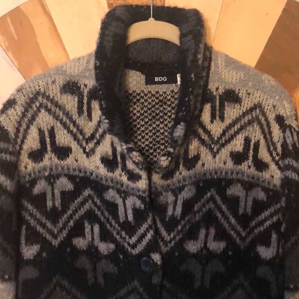 BDG by Urban Outfitters Fairisle Long Cardigan